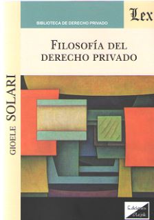 Filosofía del derecho privado