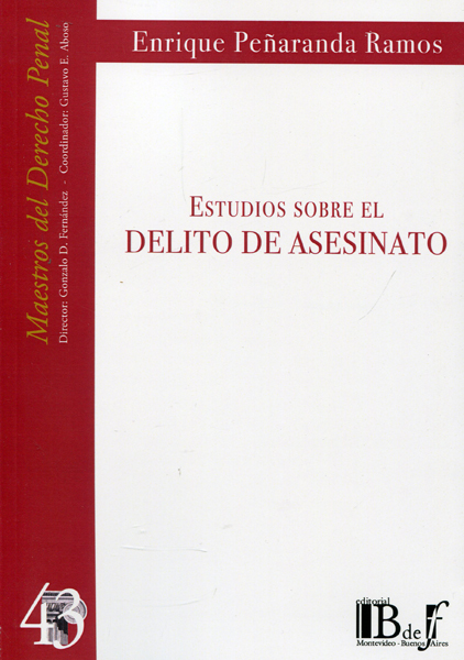 Estudios sobre el delito de asesinato. 9789974708303