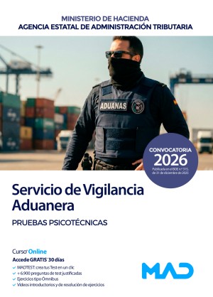 Ministerio de Hacienda. Oposiciones del Servicio de Vigilancia Aduanera. Pruebas psicotécnicas