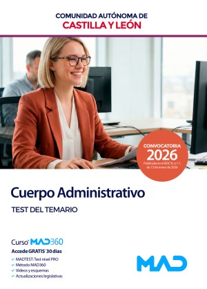 Comunidad Autónoma de Castilla y León. Cuerpo Administrativo de la Administración. Test