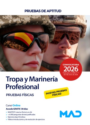 Acceso a Tropa y Marinería Profesional. Ministerio de Defensa. Pruebas físicas