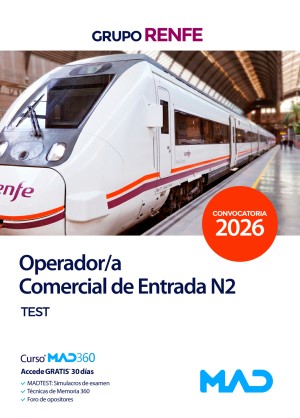 Grupo Renfe. Operador/a Comercial de Entrada N2. Test