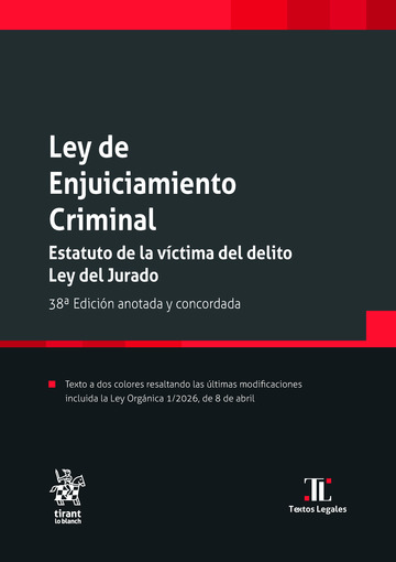 Ley de Enjuiciamiento Criminal. Estatuto de la víctima del delito. Ley del Jurado