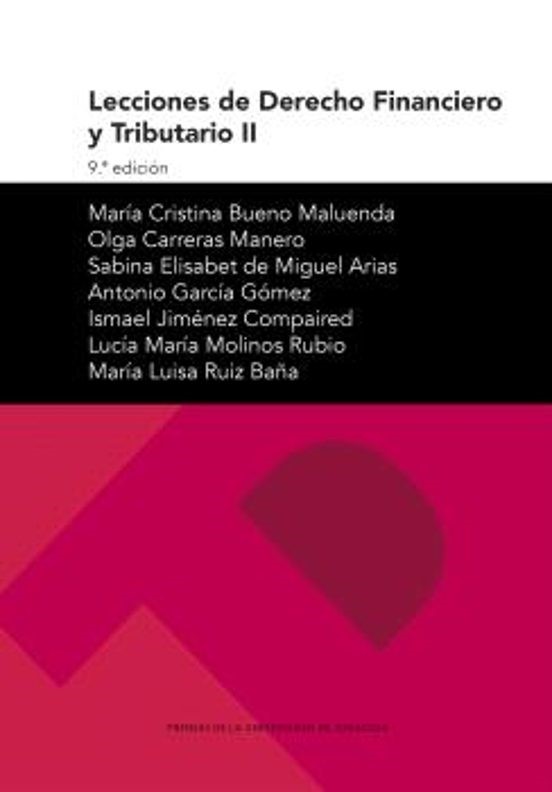 Lecciones de Derecho Financiero y Tributario II