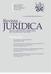 Revista Jurídica de la Comunidad Valenciana. Número 45