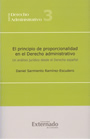 Principio de proporcionalidad en el Derecho Administrativo