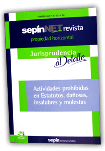 Actividades prohibidas en Estatutos, dañosas, insalubres y molestas