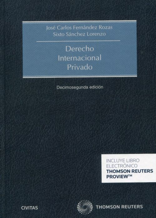 Fernández Rozas. Derecho internacional privado. Civitas, 2022