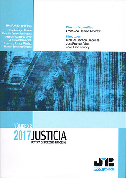 Justicia. Revista de Derecho Procesal. Número 2 2017.