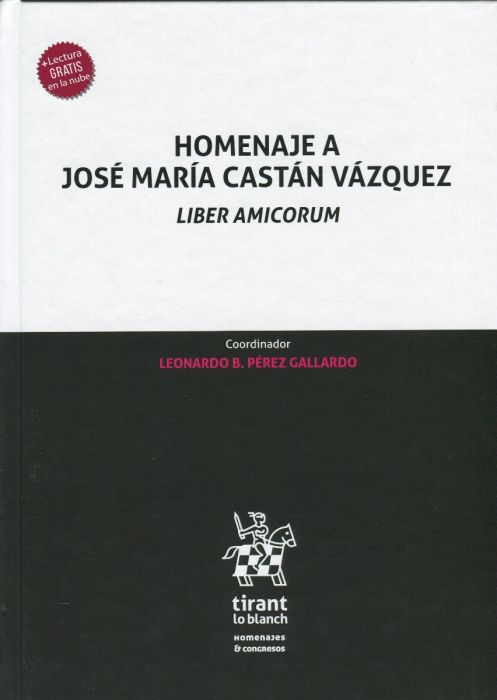 Homenaje a José María Castán Vázquez. 9788413361208