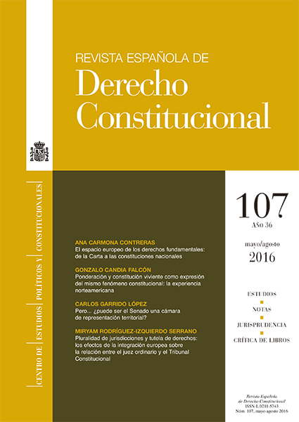 Revista Española de Derecho Constitucional. Número 107