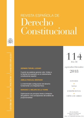 Revista Española de Derecho Constitucional. Número 114