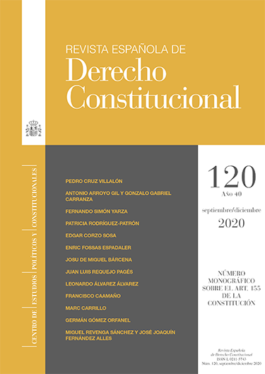 Revista Española de Derecho Constitucional. Número 120