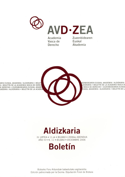 Revista JADO. Boletín de la Academia Vasca de Derecho