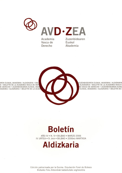Revista JADO. Boletín de la Academia Vasca de Derecho