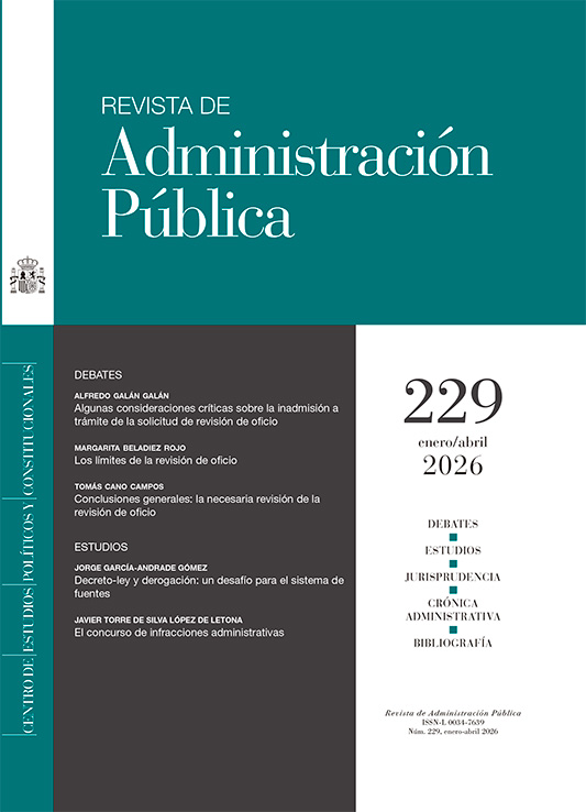 Revista de Administración Pública. Número 229