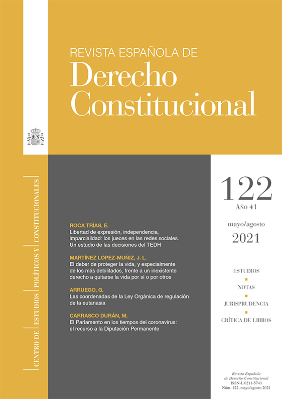 Revista Española de Derecho Constitucional. Número 122
