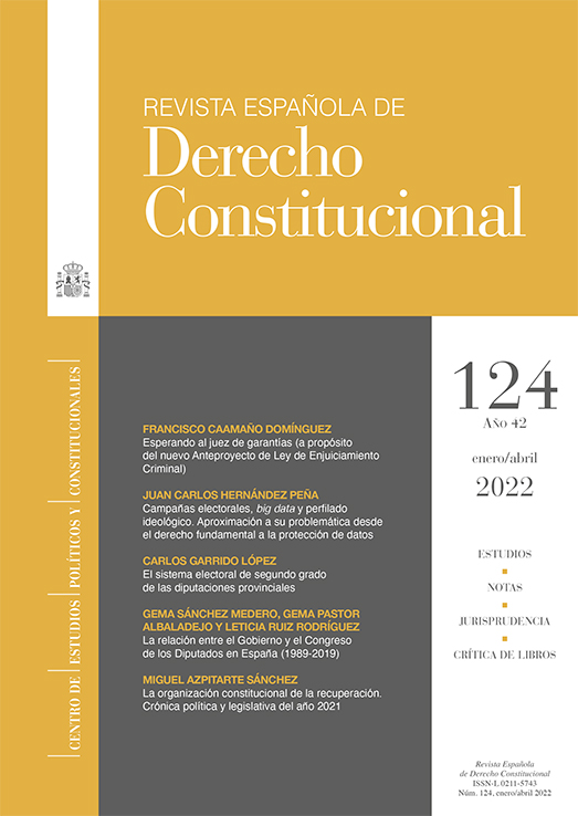 Revista Española de Derecho Constitucional. Número 124