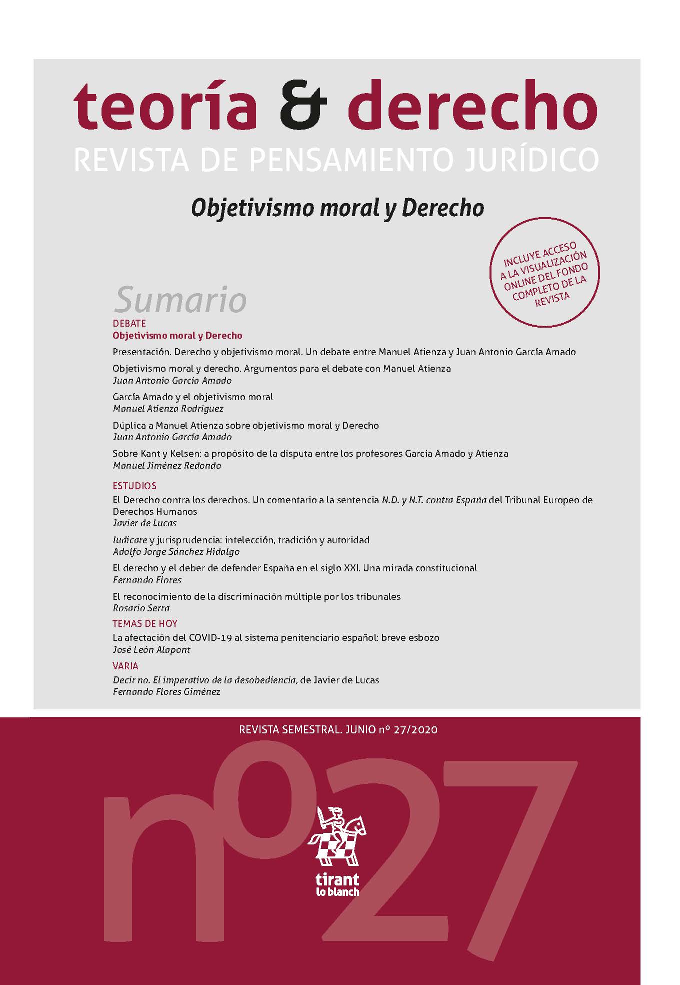 Teoría y Derecho. Revista de Pensamiento Jurídico