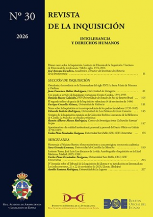 Revista de la Inquisición. Intolerancia y derechos humanos. Número 30