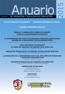 Anuario de mediación y solución de conflictos 2015