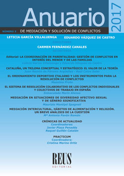Anuario de mediación y solución de conflictos 2017