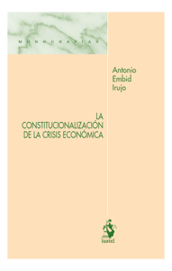 La constitucionalización de la crisis económica