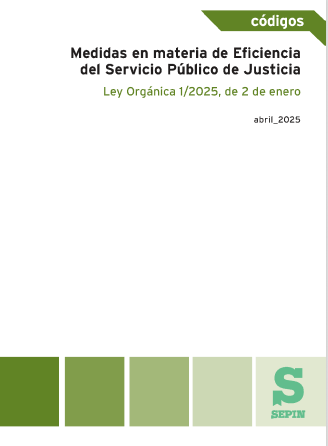 Medidas en materia de Eficiencia del Servicio Público de Justicia