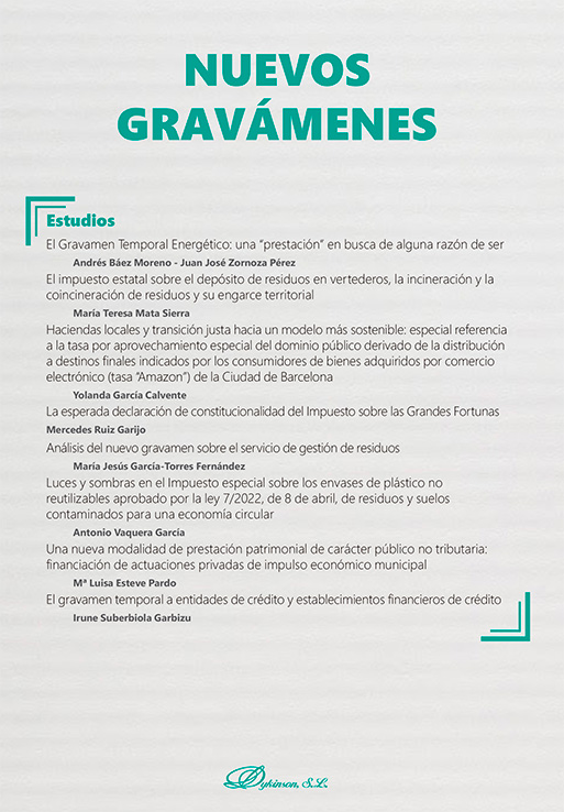 El gravamen temporal a entidades de crédito y establecimientos financieros de crédito