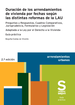 Duración de los arrendamientos de vivienda por fechas según las distintas reformas de la LAU. Adaptada a la Ley por el Derecho a la Vivienda