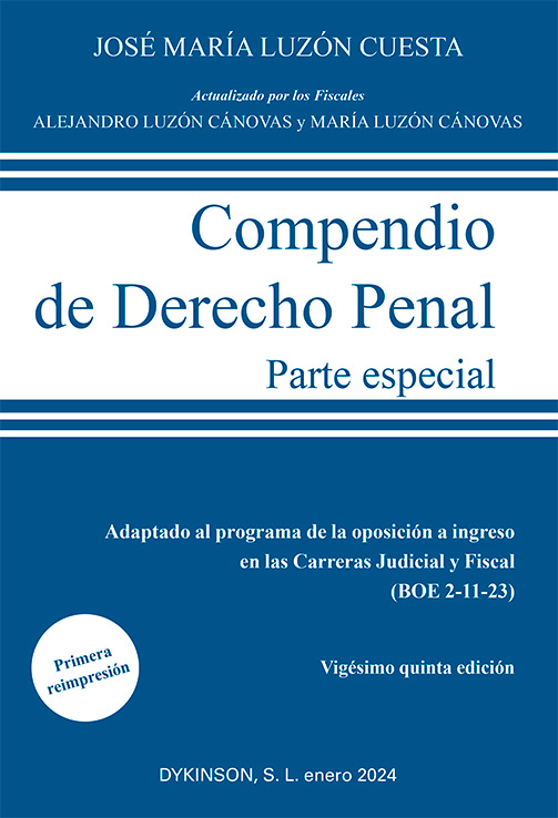Compendio de Derecho Penal. Parte Especial. Edición 2023