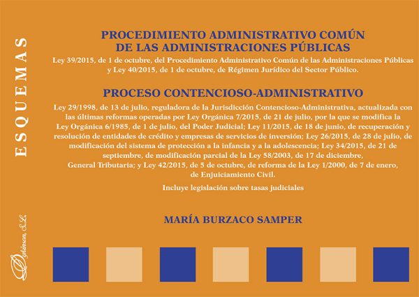 Procedimiento Administrativo Común de las Administraciones Públicas. Proceso Contencioso-Administrativo. Esquemas