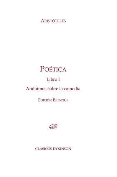 Poética. Libro I. Anónimos sobre la comedia