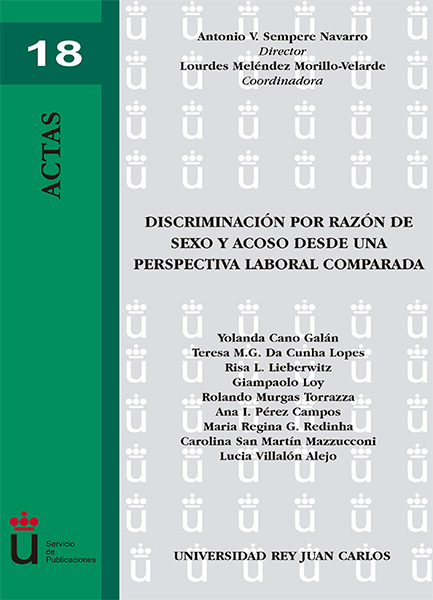Discriminación por razón de sexo y acoso desde una perspectiva laboral comparada
