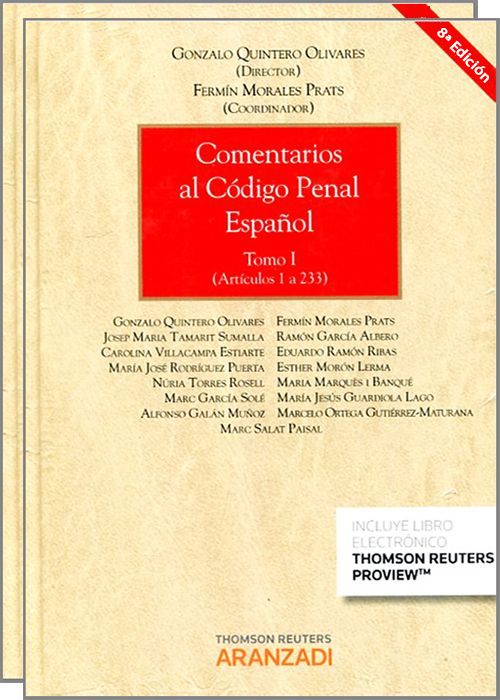 Comentarios al Código Penal español. 2 volúmenes