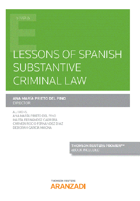 Lessons of spanish substantive criminal law