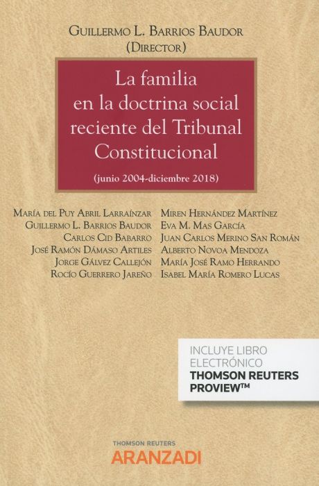 La familia en la doctrina social reciente del Tribunal Constitucional