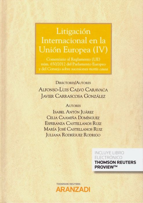 Litigación Internacional en la Unión Europea (IV)
