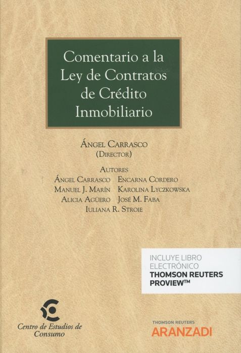 Comentario a la Ley de Contratos de Crédito Inmobiliario
