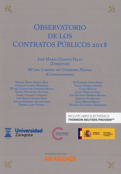 Observatorio de los contratos públicos 2018