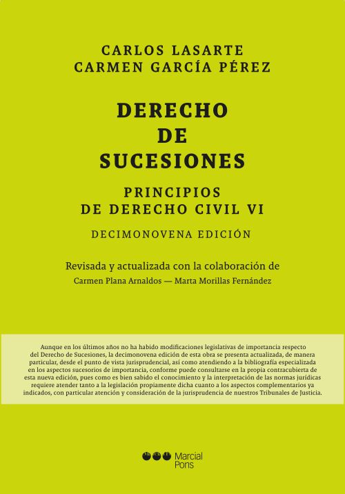 Principios de Derecho Civil. Tomo VI. Derecho de Sucesiones
