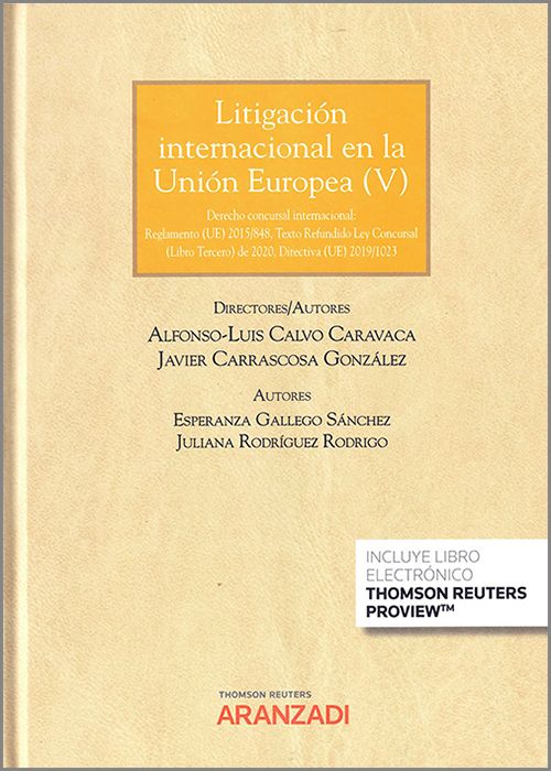 Litigación internacional en la Unión Europea V