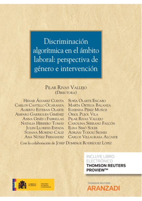 Discriminación algorítmica en el ámbito laboral: perspectiva de género e intervención