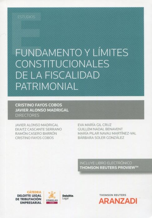 Fundamento y límites constitucionales de la fiscalidad patrimonial