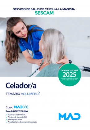 Celador/a. Servicio de Salud de Castilla-La Mancha (SESCAM). Temario. Volumen 2