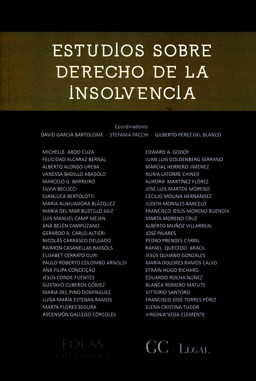 Estudios sobre derecho de la insolvencia