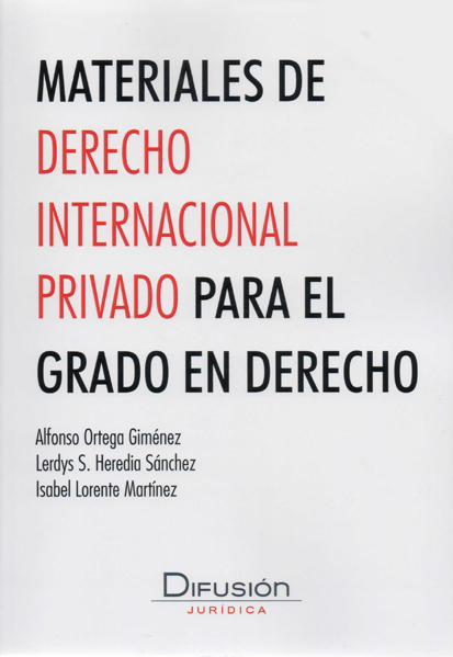 Materiales de derecho internacional privado para el grado en derecho