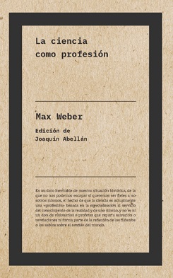 La ciencia como profesión