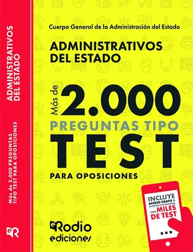 Administrativos del Estado AGE 2025 Más de 2.000 preguntas tipo test para oposiciones
