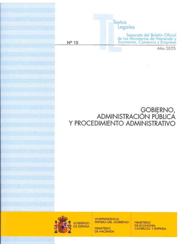 Gobierno, Administración Pública y Procedimiento Administrativo. Normativa básica
